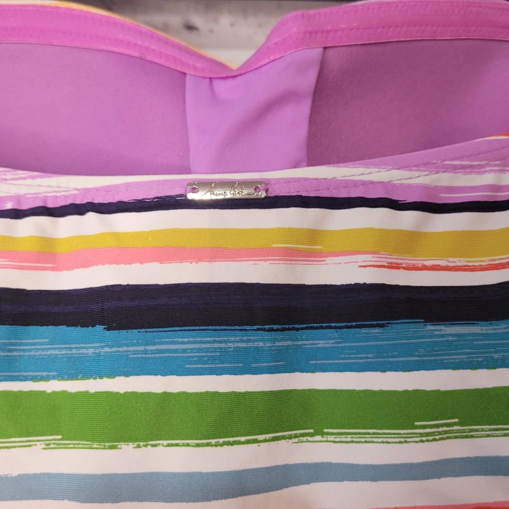 NWOT Anne Cole Painted Sky Tankini size M - Picture 3 of 4